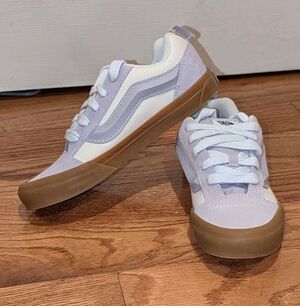 Vans Knu Skool Lavendar Skateboarding Streetwear NEW Sneakers Shoes Size 6Y